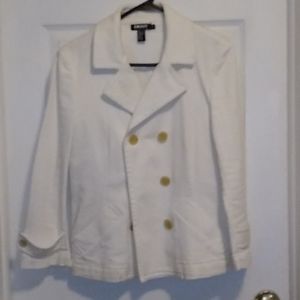White denim jacket